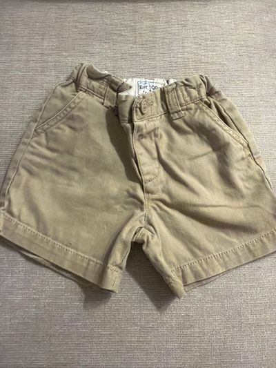 Childrens Place Khaki Shorts  12-18 Months