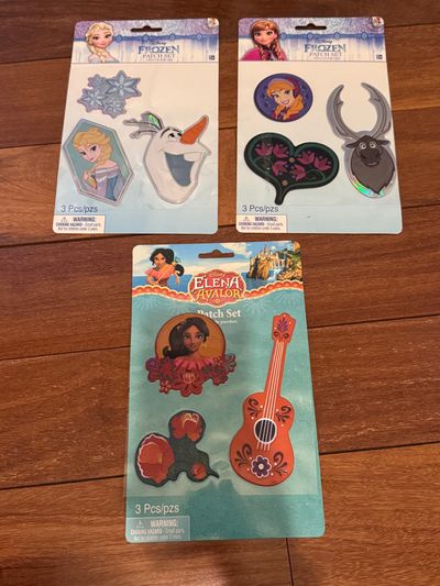 Brand new 3 Disney patch sets apply to fabrics Frozen and Elena of Avalor