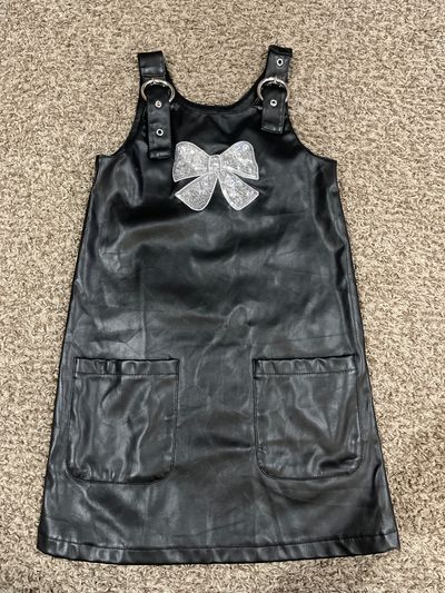 Nannette Faux leather dress 6T/6