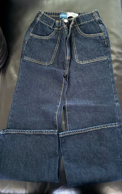 Old Navy Dark Denim Baggy Wide Leg Jeans 10-12