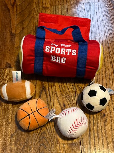 Fund my first sports bag with squishy toys