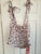 Brand New with Tag Purple/White Flower Tie Tank To  Women's - L
