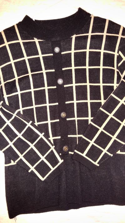 Adolfo black with white sweater Women's - S