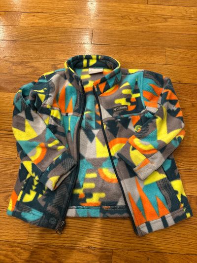 Columbia fleece zip up jacket  3T
