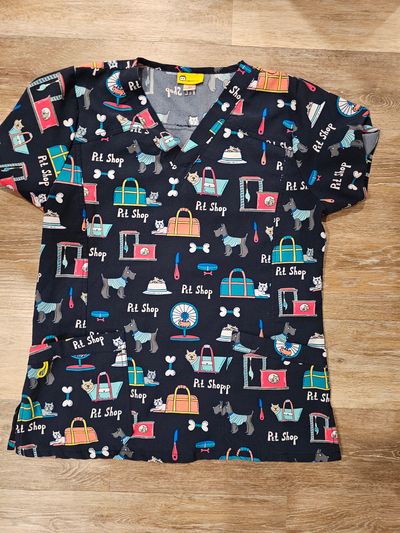 Wonderwink Pet shop scrub top Women's - M