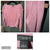 Ann Taylor Pink long sleeve top mesh sleeves Women's - L