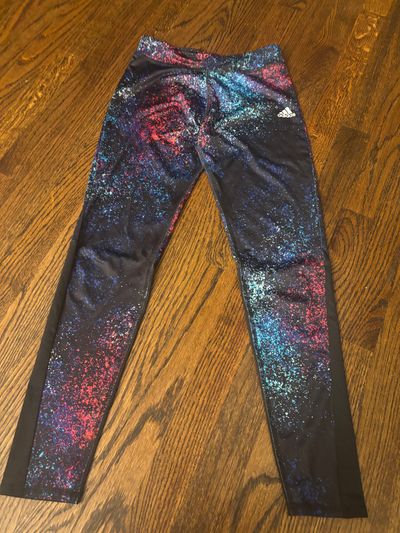 Adidas large colorful leggings, size 14  14-16