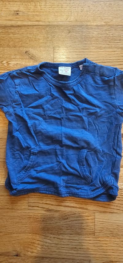 Zara Boy Kangaroo pocket breathable fabric great for hot summer day 12-18 Months