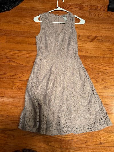 H and m XS pink beige lace dress  Junior XS - 0