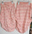 changing pad cover set of 2 pink pattern