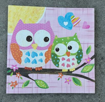 Love & Nature Owl pair 21x21