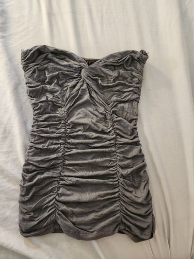 Limite Ruched, sweetheart neckline summer top, fits XS Women's - XS