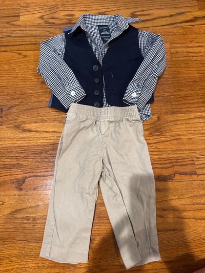 Nautica 12 mo 3 piece special occasion with vest