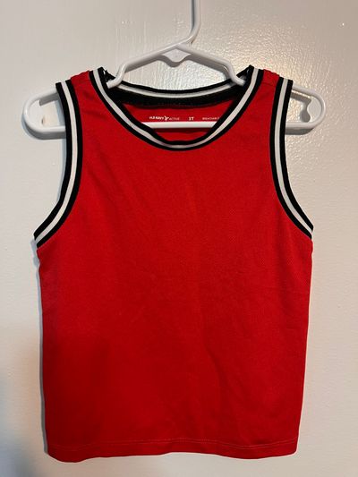 Old Navy Red Athletic Tank Top 3T