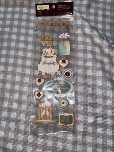 NEW Recollections NEW bridal themed scrapbook stickers