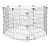 Foldable Metal Exercise Dog Playpen, Indoor/Outdo 8 Panels, 36 Inches, Medium