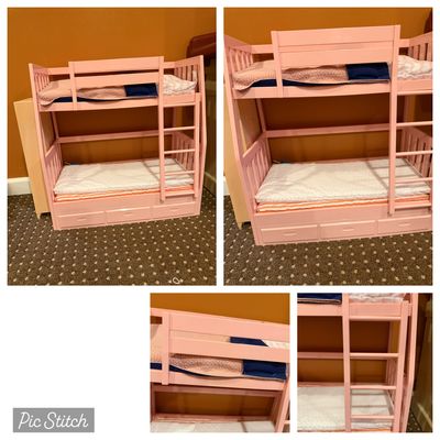 Our Generation Bunk bed with mattresses and blankets included