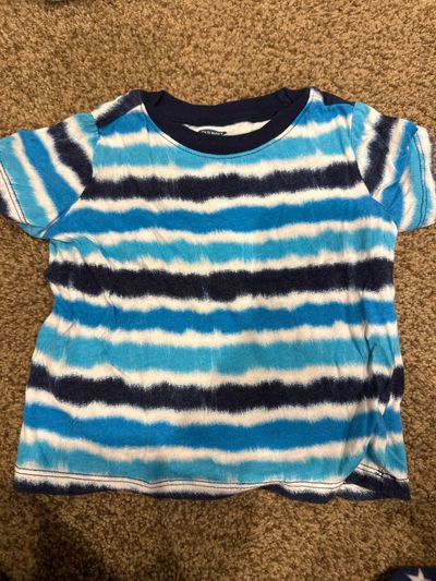 Old Navy blue top short sleeve  18-24 Months