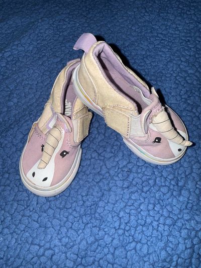 Vans Lilac and white glitter unicorn slip on sneaker 4 (Infant Shoe)