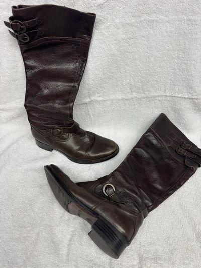 Women Aldo Brown Genuine Leather Boots Some Scuffs Women ALDO Brown Genuine Leather Boots Some Scuffs 6-1/2 (Adult)