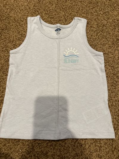 Old Navy, baby blue tank top never worn  18-24 Months