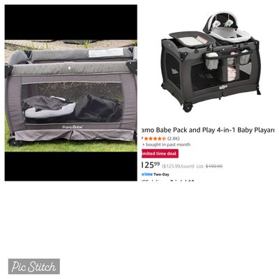 Pamo babe Pack and play with newborn seat and changing table