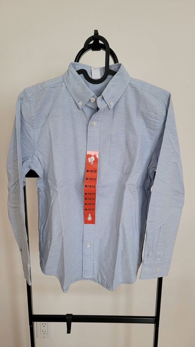Gap NWT Long Sleeve Oxford Shirt 10-12