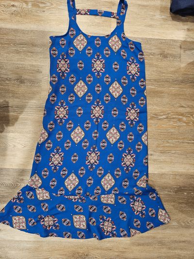 Pink Rose NWT blue pattern dress Women's - S