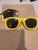 yellow graduation sunglasses yellow graduation sunglasses