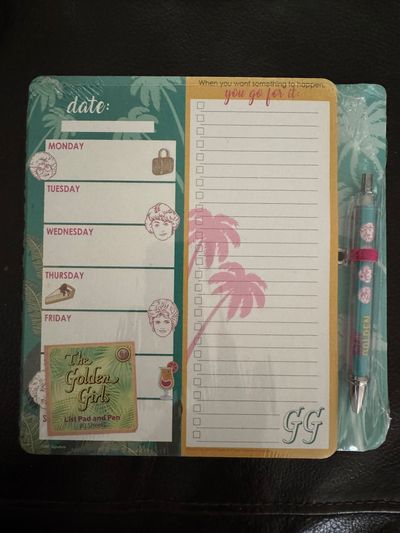 ABC Signature NEA- Golden Girls List Pad & Pen Set