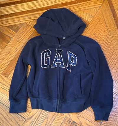 Gap blue fleece hoody sweatshirt sz 6/7  6T/6