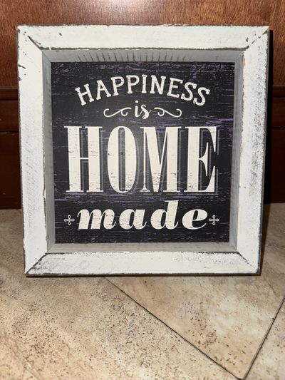 Happiness is homemade plaque. 7.5 X 7.5 Happiness is homemade plaque. 7.5 X 7.5