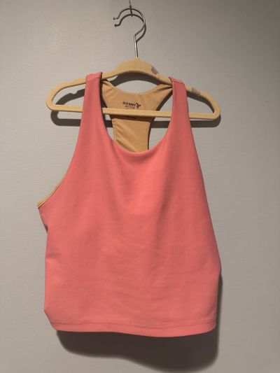 Old Navy size 18 Navy pink long sports bra 14-16
