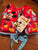 Brand new red Mickey Mouse fabric swim vest