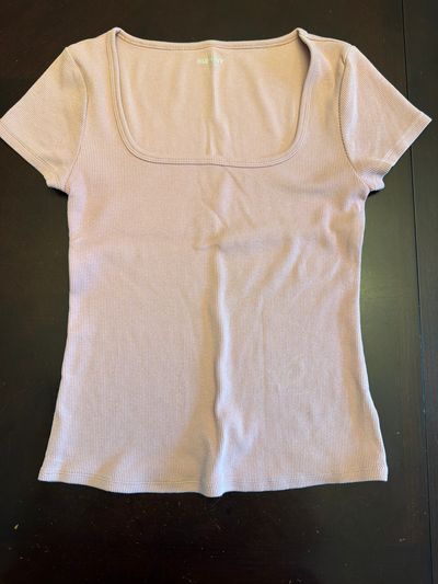Old Navy dusty pink fitted tee square neck  Women's - S