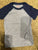 Cat and Jack two color short sleeve top Blue and gray 18 Months