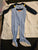Carter blue Carter's monster footed sleeper 24 Months