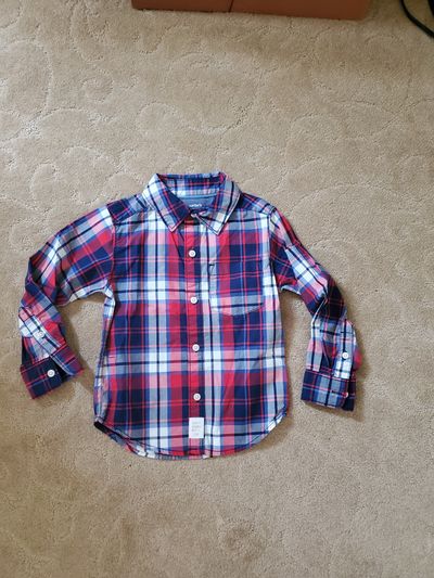 New Carters red plaid shirt New Carters plaid shirt 2T