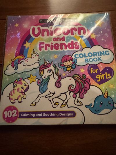 Brand new unicorn and friends coloring book 102 Relaxing art project