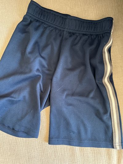Jumping beans Blue shorts, gray, and white side stripe size 5/6 5T/5