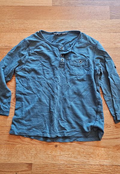 Zara Baby Toddler Long-Sleeve Roll-Tab Shirt made from breathable fabric 3T