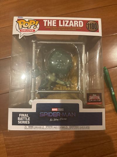 Brand new marvel Spider-Man, the lizard Funko pop 1180 retail for over 27$