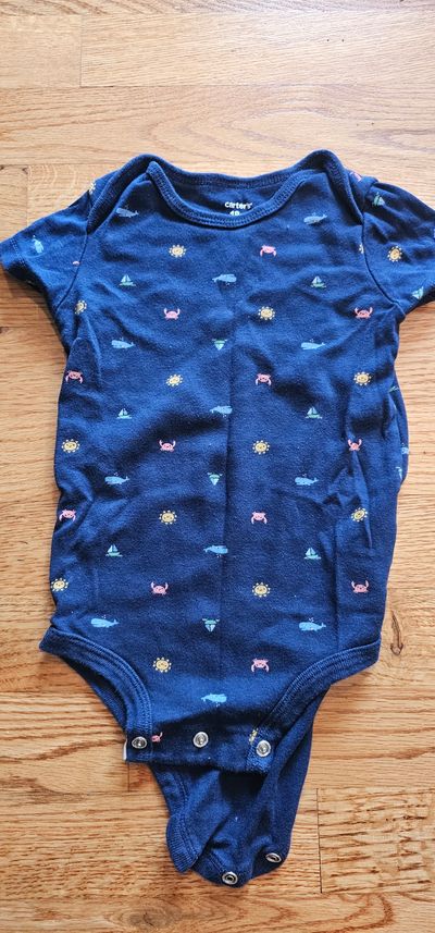 Carter's Like new summer theme graphic bodysuit 18 Months