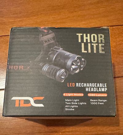 Brand new rechargeable headlamp Thor Lite