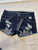 NEW - contraband girls distressed denim shorts Size 14 14-16