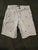 Place Place boys' khaki shorts navy blue shark fin pattern. 6T/6