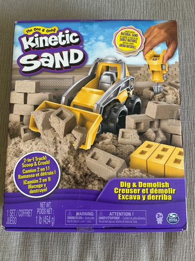 Brand new Kinetic sand Brand new dig and demolish sells 15!