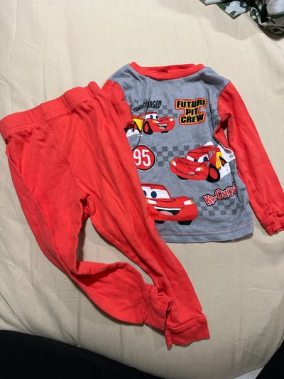 Disney pixar Lightning McQueen long sleeve set 4T