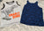 Carters Set of 2 tank tops, sharks and Dino, size 7 7-8