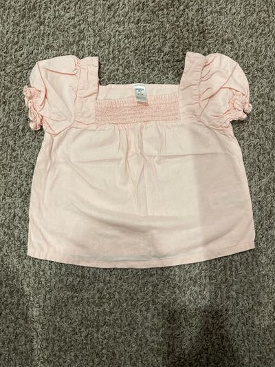 Osh kosh Pale pink shirt 7-8